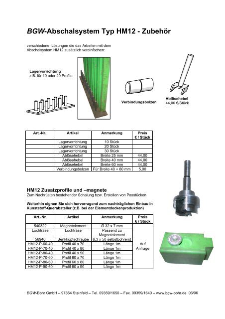 BGW-Abschalsystem Typ HM13 - Conform International