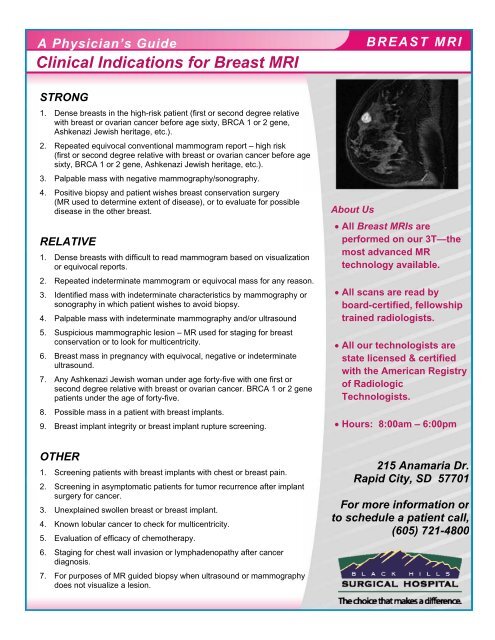 Breast Mri Information Sheet Printable Pdf Download - vrogue.co