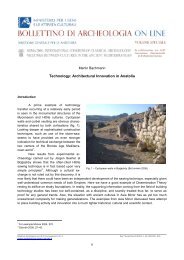 Technology: Architectural Innovation in Anatolia - Bollettino di ...