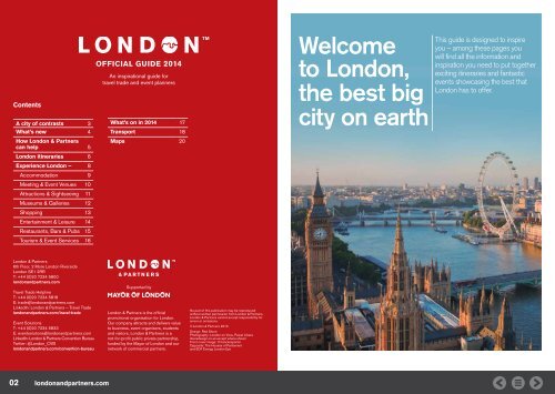 London Official Guide 2014 - London & Partners