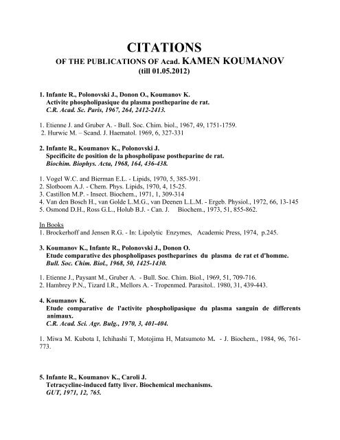 Citations Biological Sciences Bas Citations Biological Sciences Bas