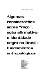 “raça”, ação afirmativa e identidade negra no Brasil - USP
