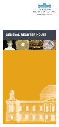 Leaflet on General Register House - National Archives of Scotland