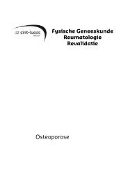 Osteoporose (brochure AZ Sint-Lucas Brugge)