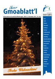 Gmoablatt'l - Gemeinde Weyarn