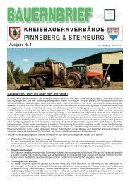 Ausgabe 1/2013 - Bauernverband Schleswig-Holstein eV