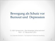 Vortrag Dr. Gentzsch - Institut für Betriebliche Gesundheitsförderung