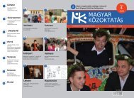 MAGYAR KÖZOKTATÁS - Communitas Alapítvány