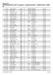 Zieleinlaufliste Lauf 4: Jugend-/Jedermannlauf - 1000m ... - FC Ormont