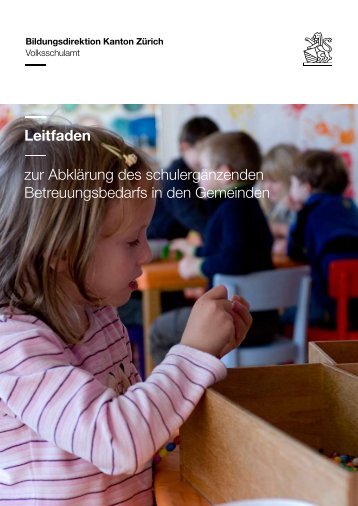 Leitfaden Bedarfserhebung (PDF, 9 Seiten, 288 kB) - Volksschulamt