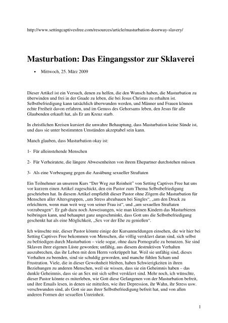 ist es eine sünde sich selbst zu befriedigen Sex main image 0