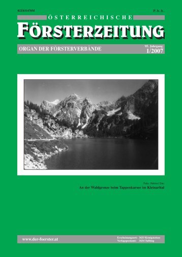 1/2007 - Der Verband Österreichischer Förster