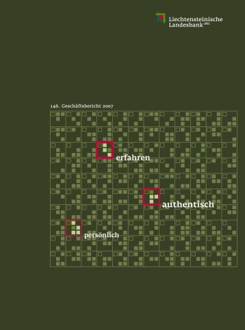 Ideale - Geschäftsbericht 2007 - Liechtensteinische Landesbank