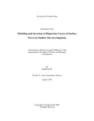 Modeling and Inversion of Dispersion Curves of Surface Waves in ...