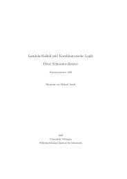 Lambda-Kalkül und Kombinatorische Logik - Universität Tübingen