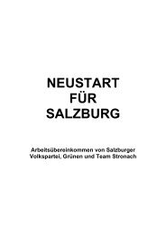 Arbeitsübereinkommen - Die Grünen Salzburg