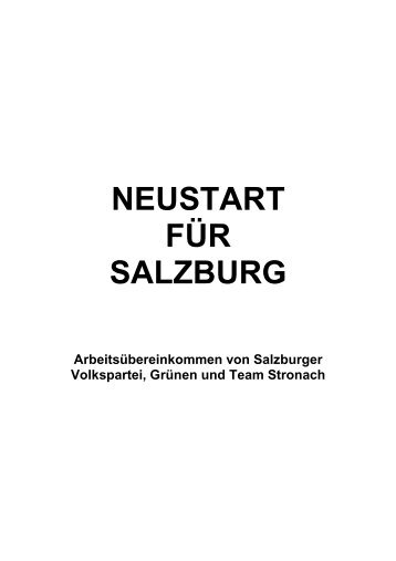 Arbeitsübereinkommen - Die Grünen Salzburg