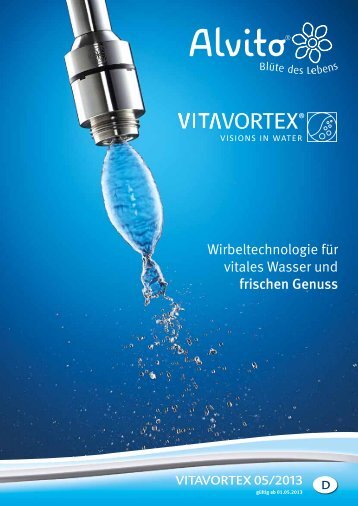 VitaVortex® Katalog. - Alvito Wasserfilter