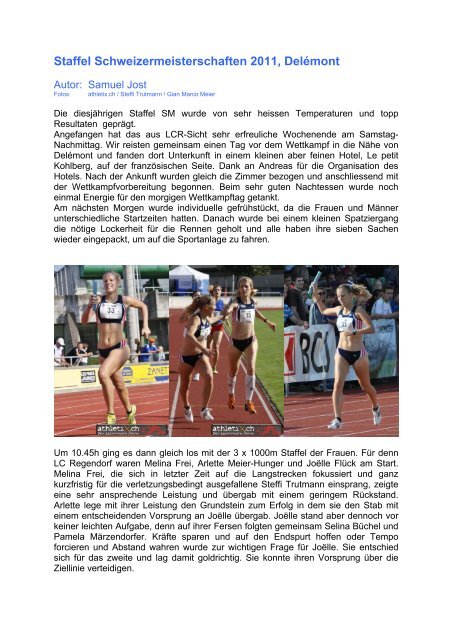 Staffel Schweizermeisterschaften 2011, Delémont - LCR