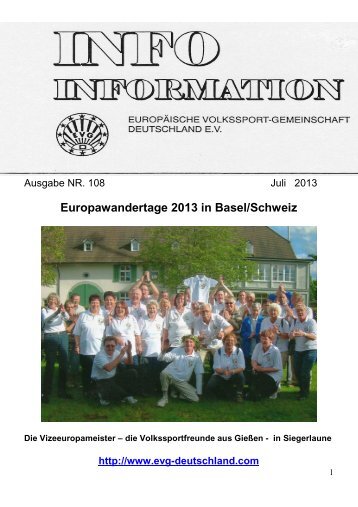 Ausgabe Nr. 108, Juli 2013 - EVG-Deutschland