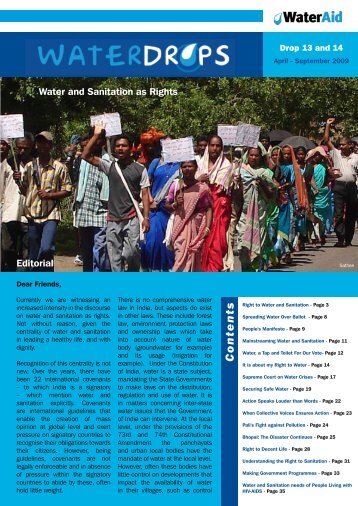 Waterdrops newsletter - WaterAid