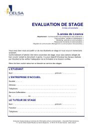 EVALUATION FI L3 - Celsa