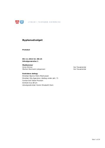 Byplanudvalget 06-11-2013 - Referat og bilag - Lyngby Taarbæk ...