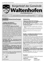 Bürgerbrief vom 26.07.2013 - Waltenhofen