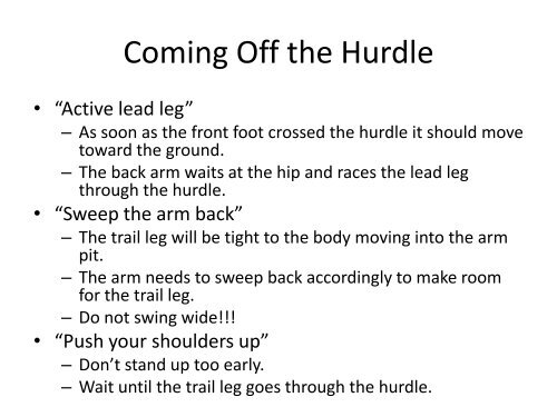 Hurdling 101 Short Hurdles - Complete Track and Field