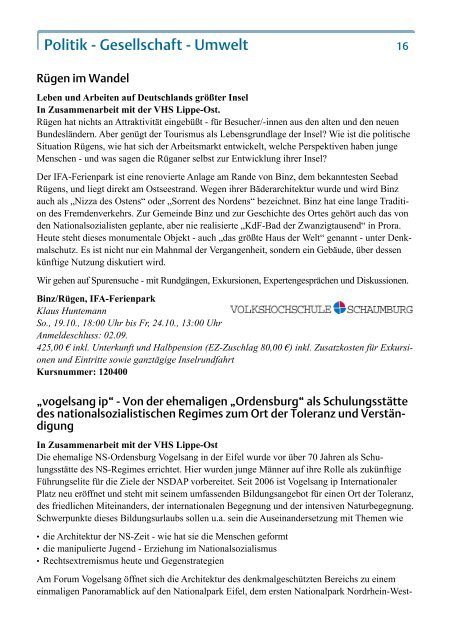 PDF des Bildungsurlaubsangebots in Niedersachsen