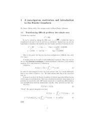 1 A non-rigorous motivation and introduction to the Fourier transform