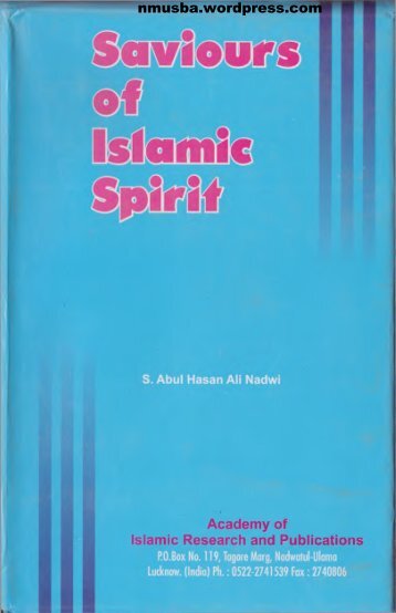 SavioursOfIslamicSpirit-Volume3 ... - WordPress.com