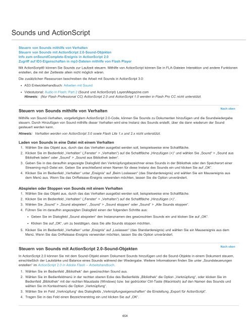 Flash Professional CC-Handbuch (PDF) - Adobe