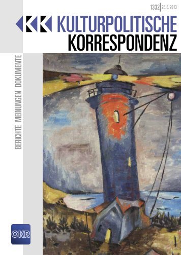 Ausgabe 1332 als PDF zum Download - Kulturportal West Ost