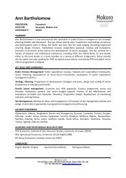 Download CV (pdf) - Mokoro