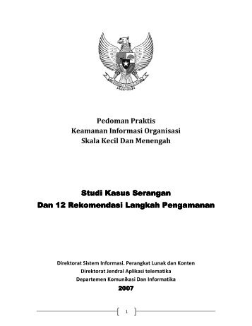 Pedoman Praktis Keamanan Informasi Organisasi Skala ... - Smecda