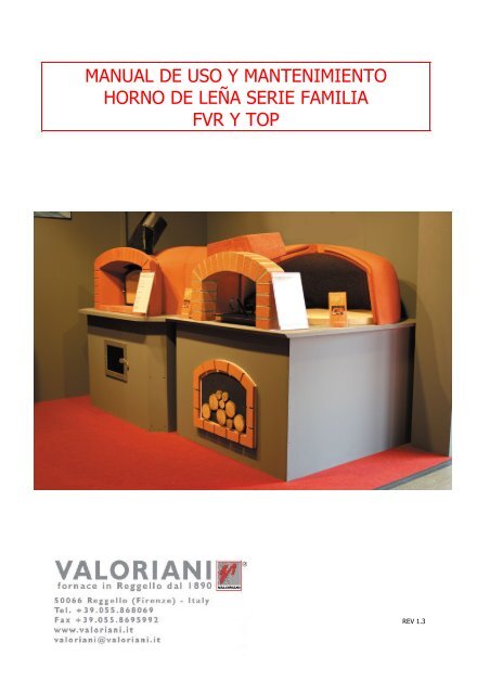 MANUAL DE USO Y MANTENIMIENTO HORNO  - novo casa emilio