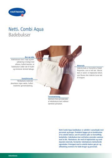 Netti® Combi Aqua Badebukser - Paul Hartmann A/S