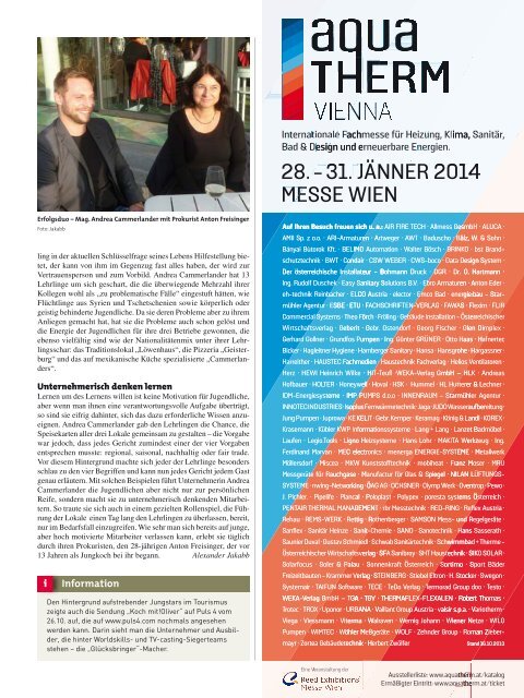 Ausgabe 11/2013 Wirtschaftsnachrichten Donauraum