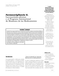 Farmacovigilancia II. Las reacciones adversas y el Programa ... - IMSS