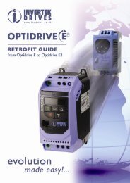 Optidrive E2 Product Data Brochure - Esco-da.be