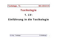 Toxikologie 1. LV: Einführung in die Toxikologie - papa-gey.de