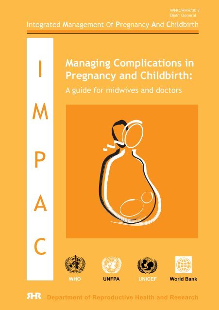 Managing Complications in Pregnancy and Childbirth: - IAWG