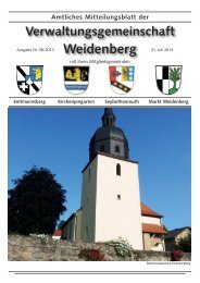 Ausgabe 08 / 2013 - Markt Weidenberg