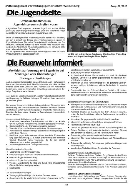 Ausgabe 08 / 2013 - Markt Weidenberg