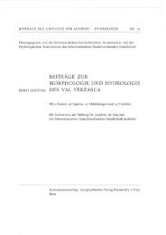 BEITRAGE ZUR MORPHOLOGIE UND HYDROLOGIE