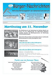 Mitteilungsblatt November 2013 - Konradsreuth