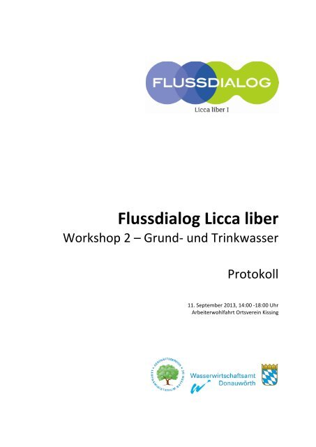 Protokoll zum Workshop Grundwasser als PDF - beim Flussdialog ...