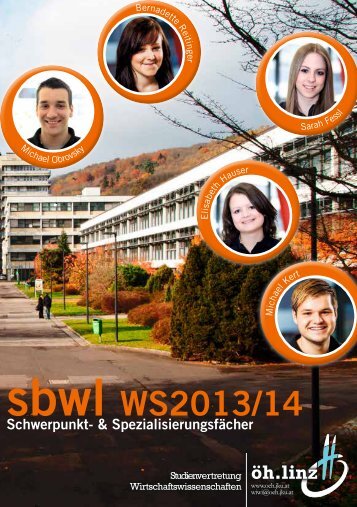 sbwl WS2013/14 Schwerpunkt- & Spezialisierungsfächer - UZR.AT