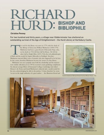 Richard Hurd: Bishop and Bibliophile - History West Midlands